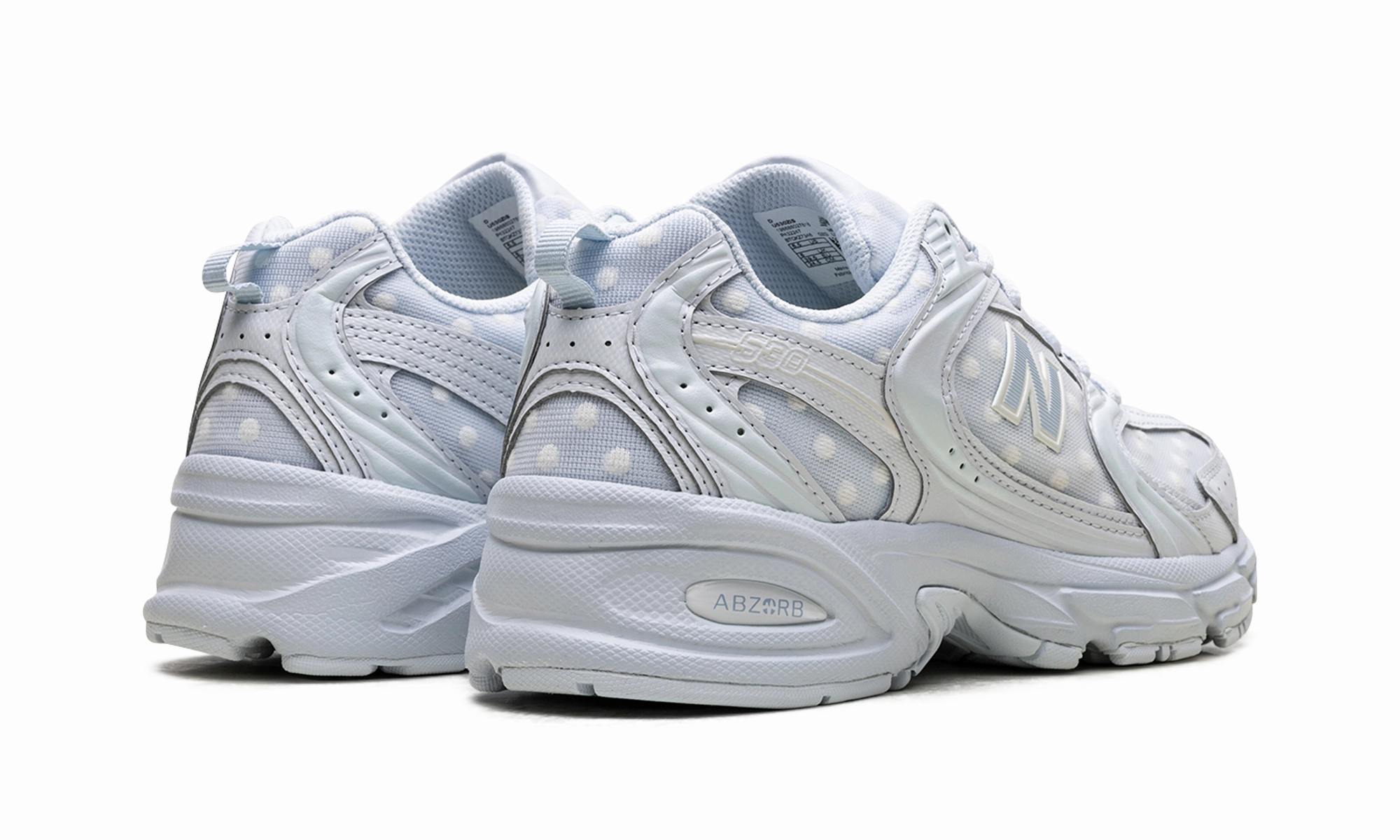 530 "Blue Polka Dot" Stretch Comfort Seamless Inner Lining