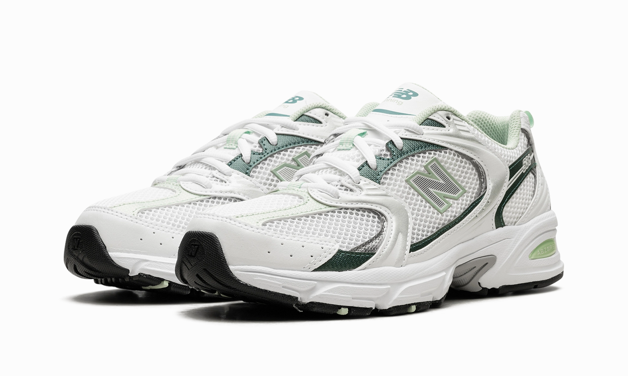 530 "White / New Spruce / Clay Ash" Comfortable Running