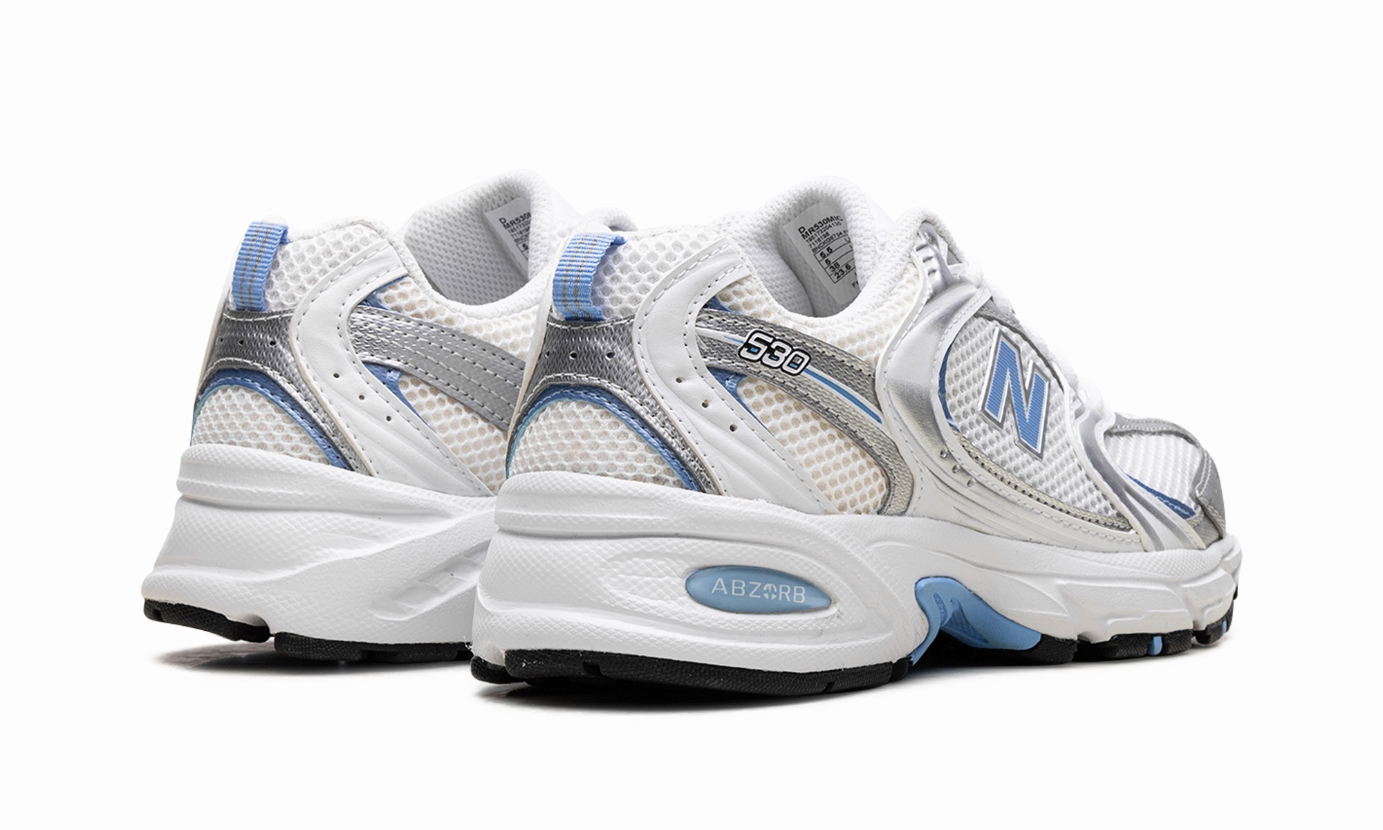 Microperforated Vamp breathable insole 530 "White Carolina Blue"