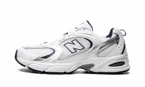 Seamless Knit Construction 530 "WHITE/SILVER/NAVY"