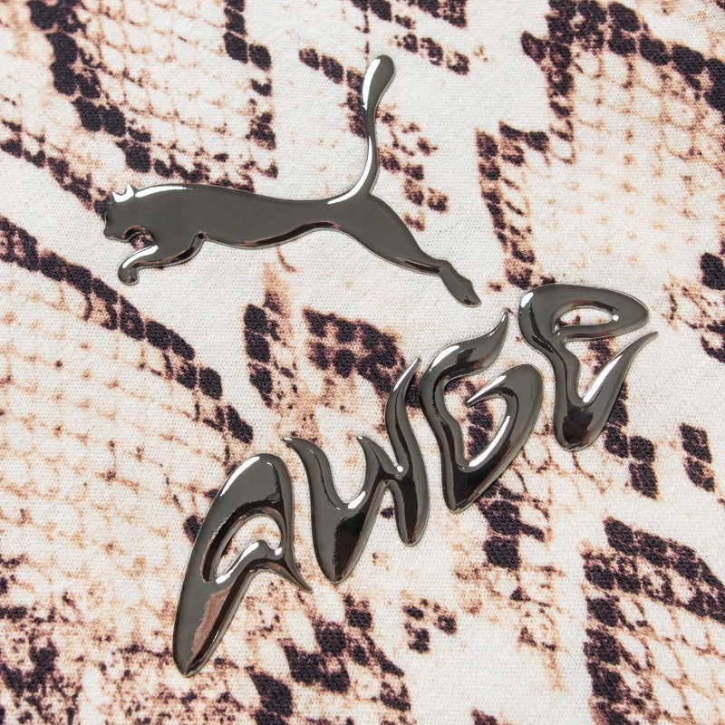 A$AP Rocky x Puma Snakeskin Tee - Frosted Ivory/AOP School campus