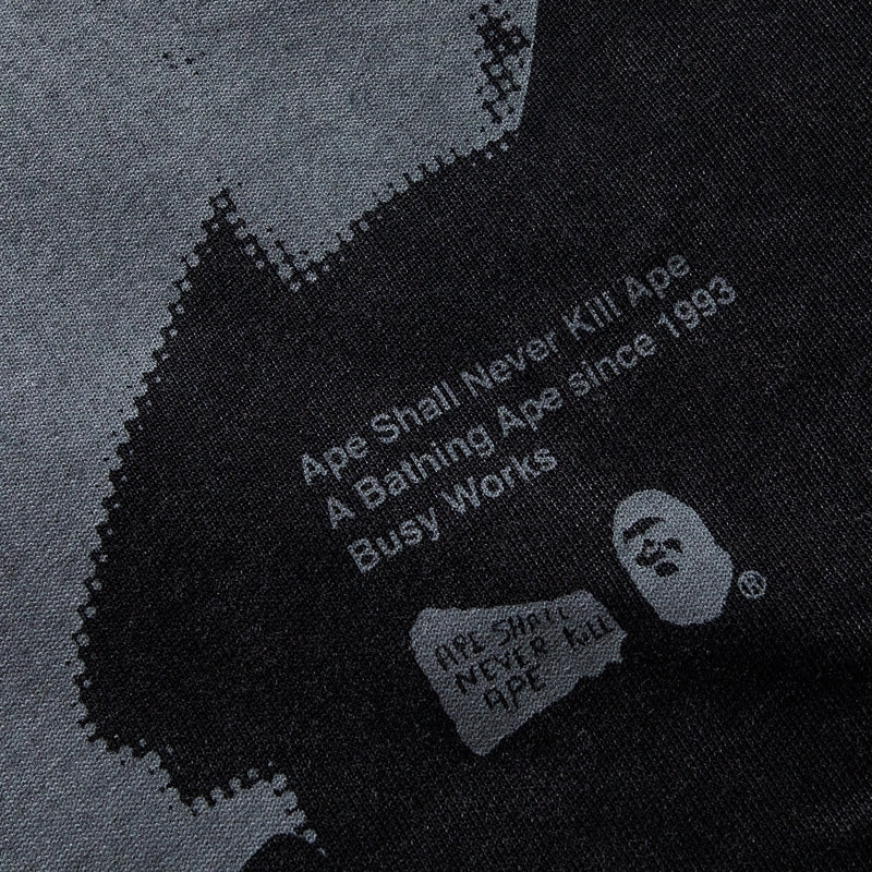 A Bathing Ape Ape Head Heavy Washed Tee - Black polo shirt Coffee Shop
