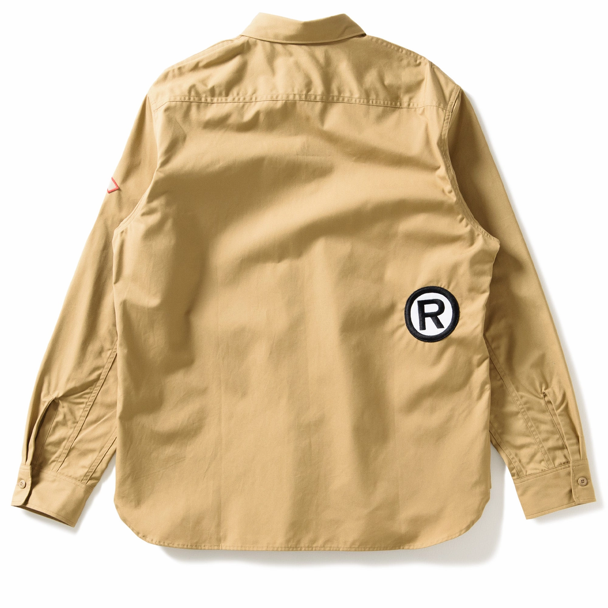 A Bathing Ape Bape Boyscout Relaxed Fit Shirt - Beige Workwear Style