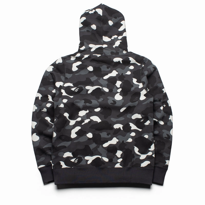 Roomy Fit A Bathing Ape City Camo Ape Head Pullover Hoodie - Black
