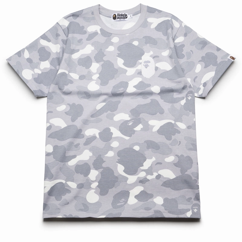 A Bathing Ape City Camo Ape Head Tee - Grey Regular Fit boat event