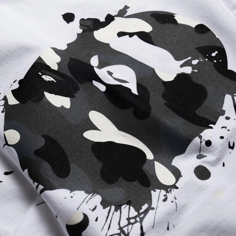 Home Wear A Bathing Ape City Camo Painting Ape Head Tee - White