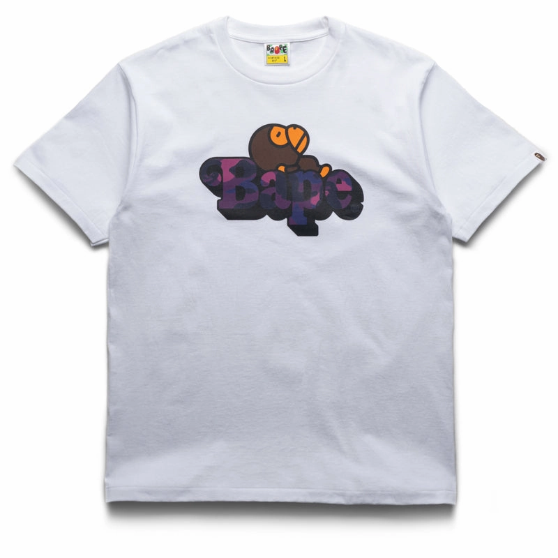 Business Event badminton venue A Bathing Ape Color Camo Milo On Bape Tee - White/Purple