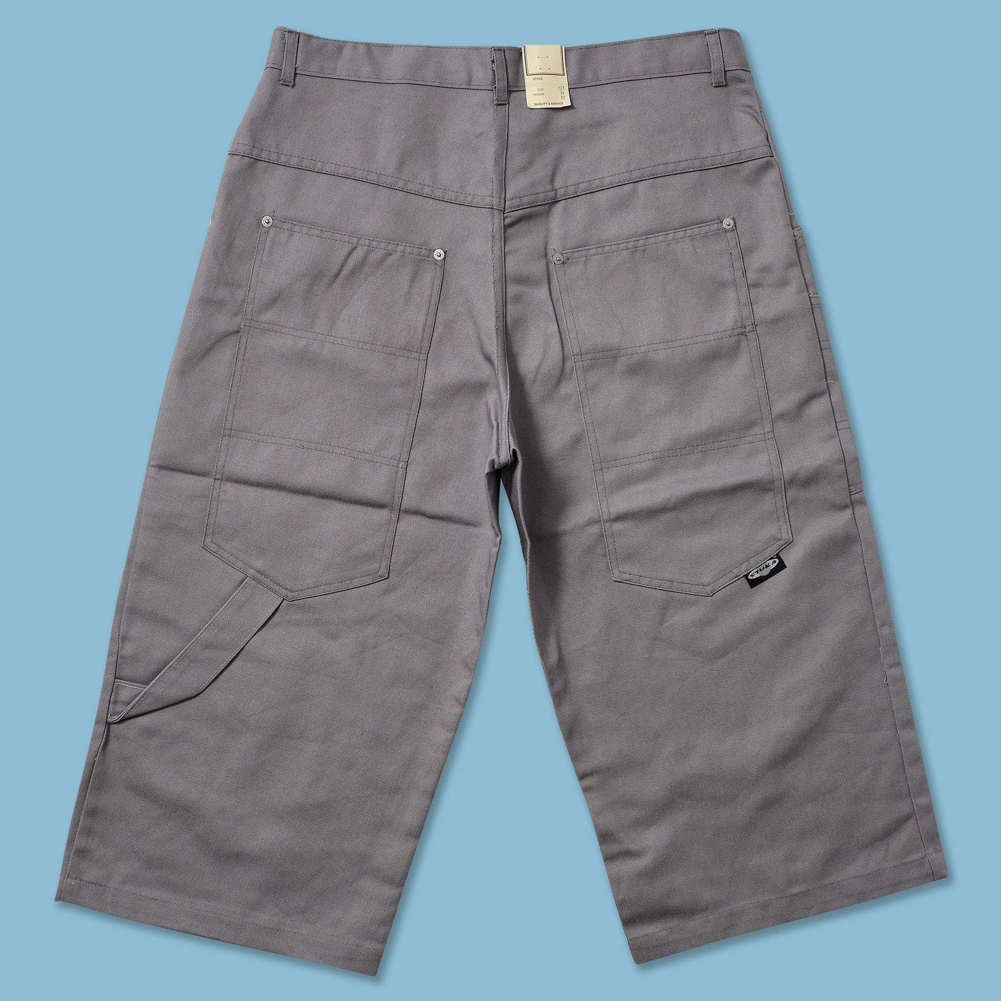 Y2K Baggy Jorts W34 Comfy Waistband