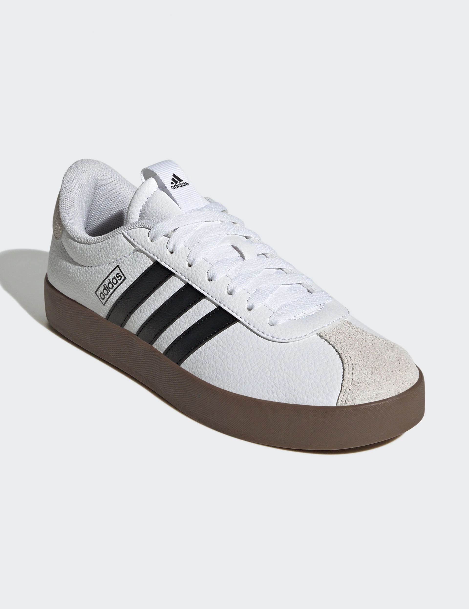 VL Court 3.0 Shoes - Cloud White/Core Black/Grey One Summit Run Secure Closure System