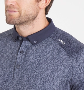LaserCutVents Flatlock stitching Abstract Polo