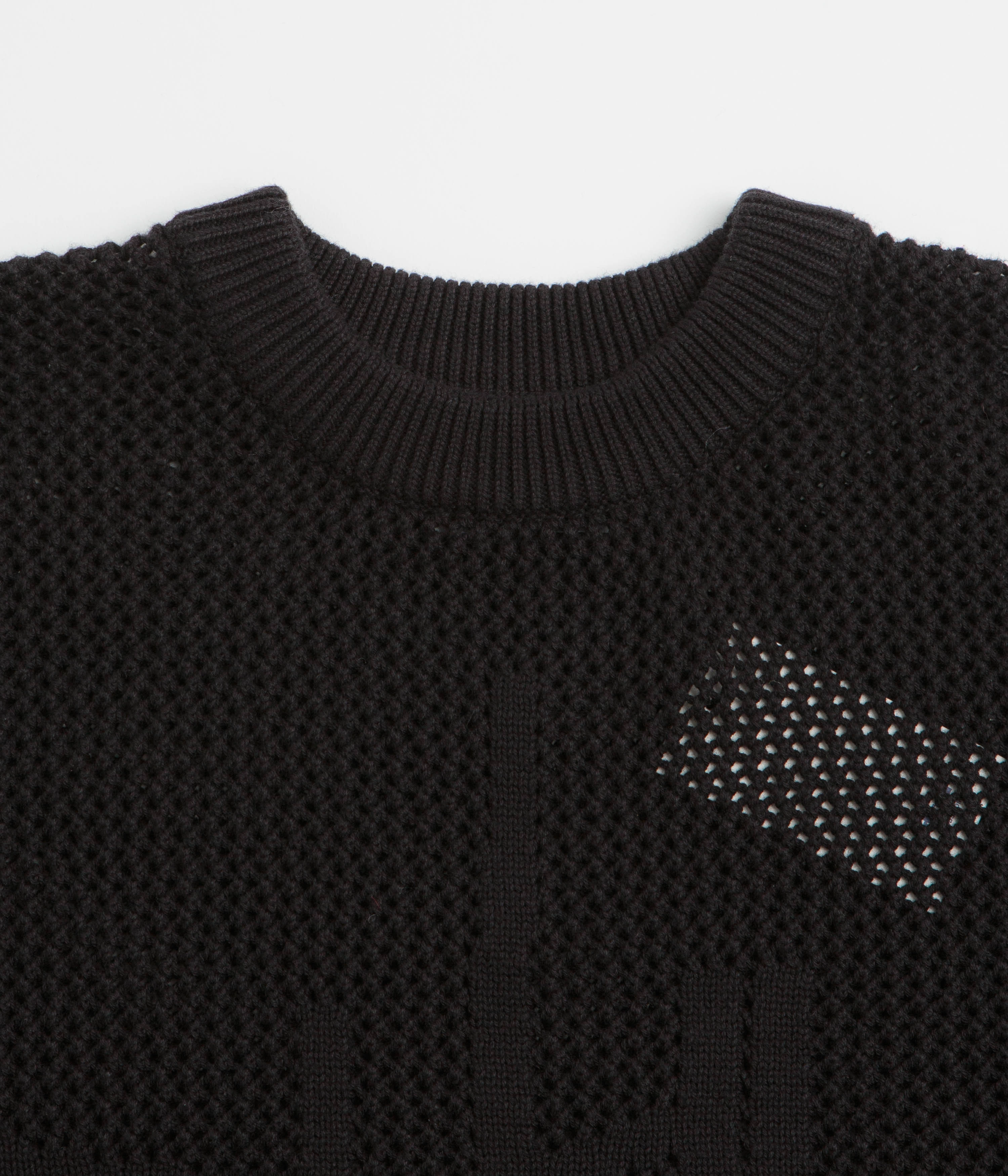Urban Trend Butter Goods Scribble Knit Sweatshirt - Black