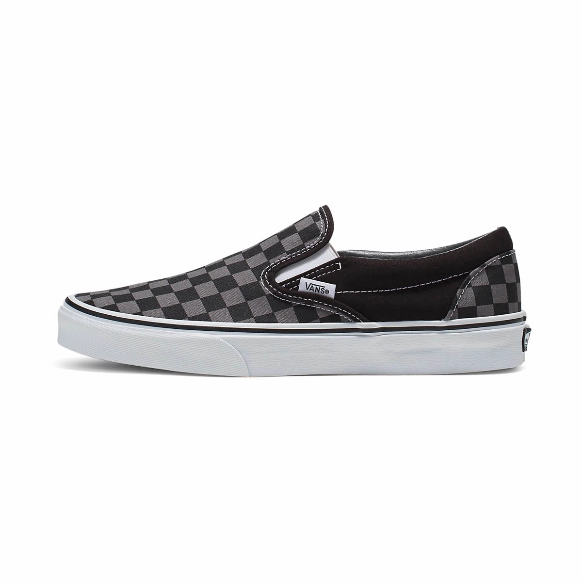 Classic Slip-On Checkerboard 'Pewter Grey Check' Unisex Shoes Alley Walk Steady Motion