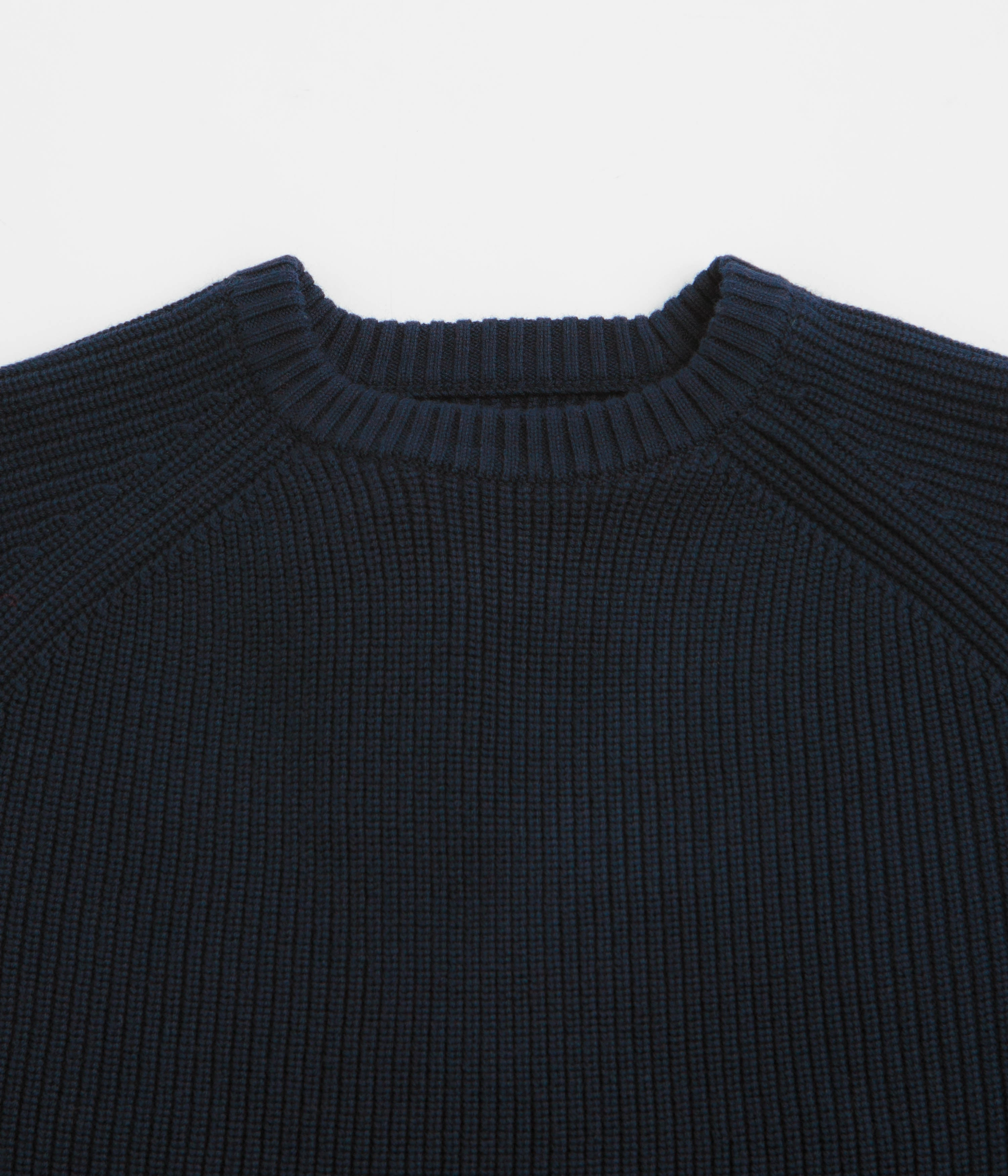 Uskees 7013 Knit Crewneck Sweatshirt - Midnight Blue Active Comfort fluffy texture