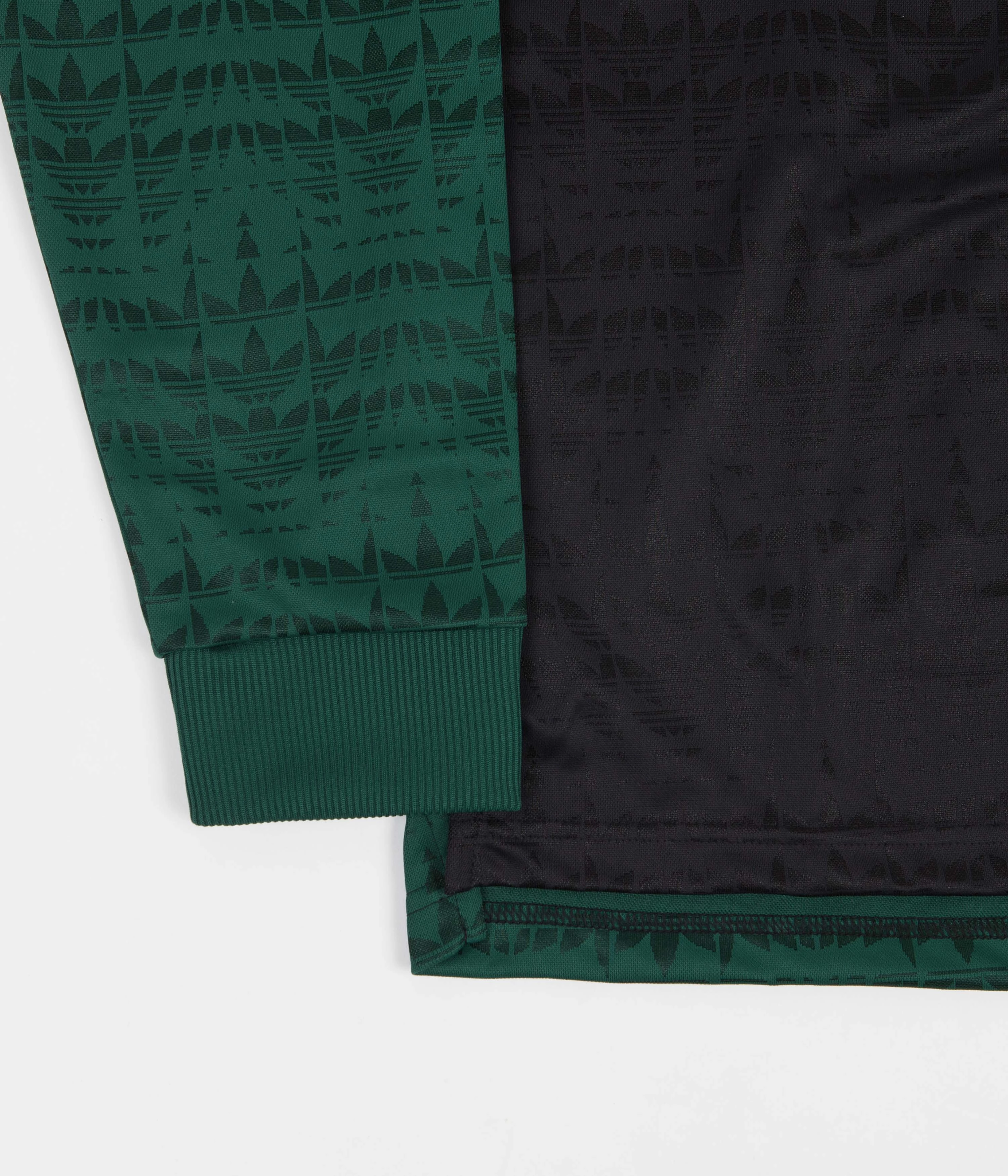 vintage theater event Adidas Checkered Club Long Sleeve Jersey - Collegiate Green / Black