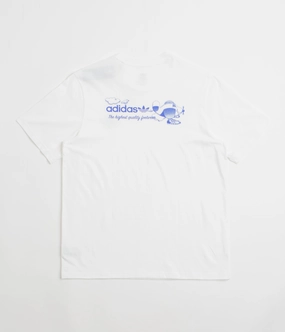 brooch Adidas Dog Plane T-Shirt - White / Lucid Blue
