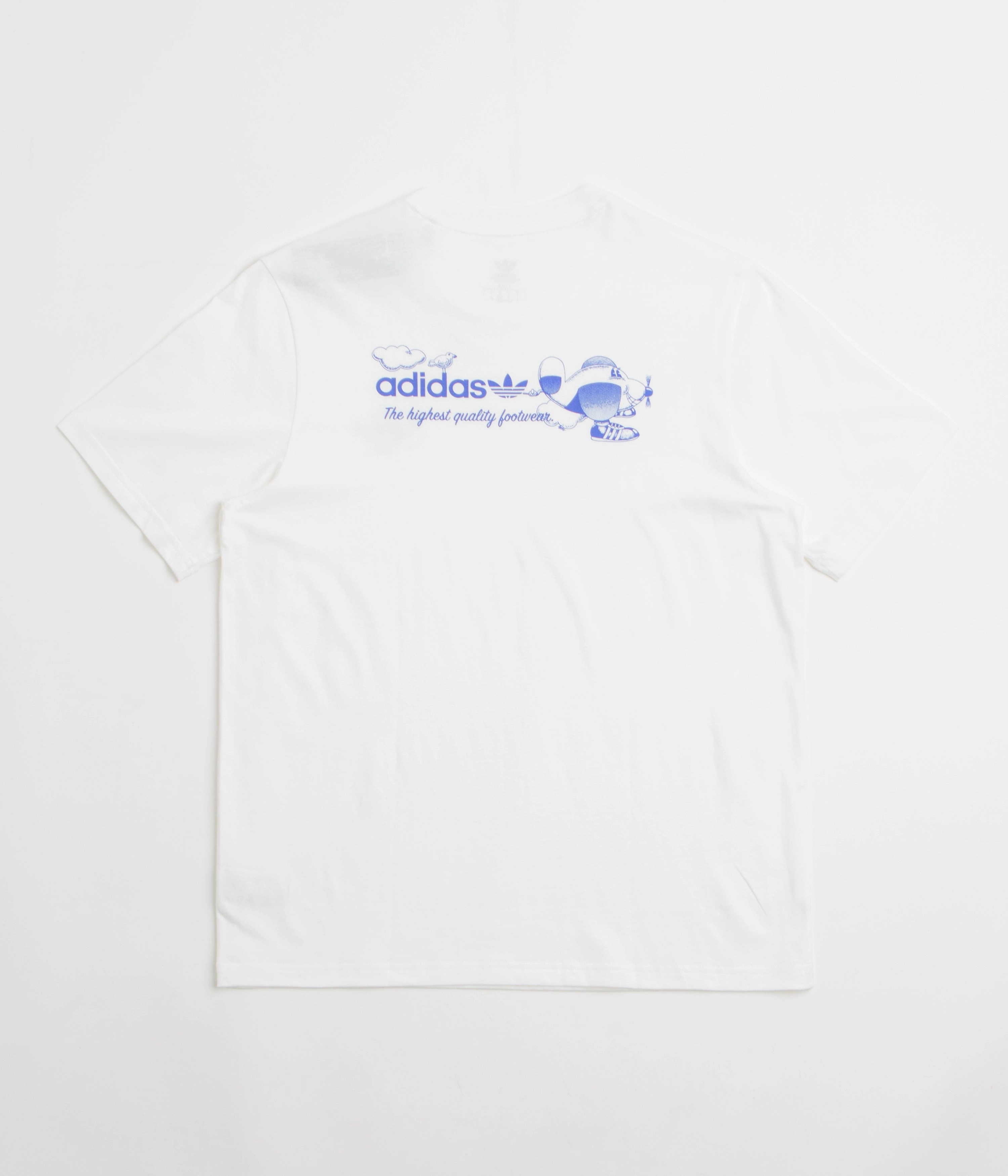 brooch Adidas Dog Plane T-Shirt - White / Lucid Blue