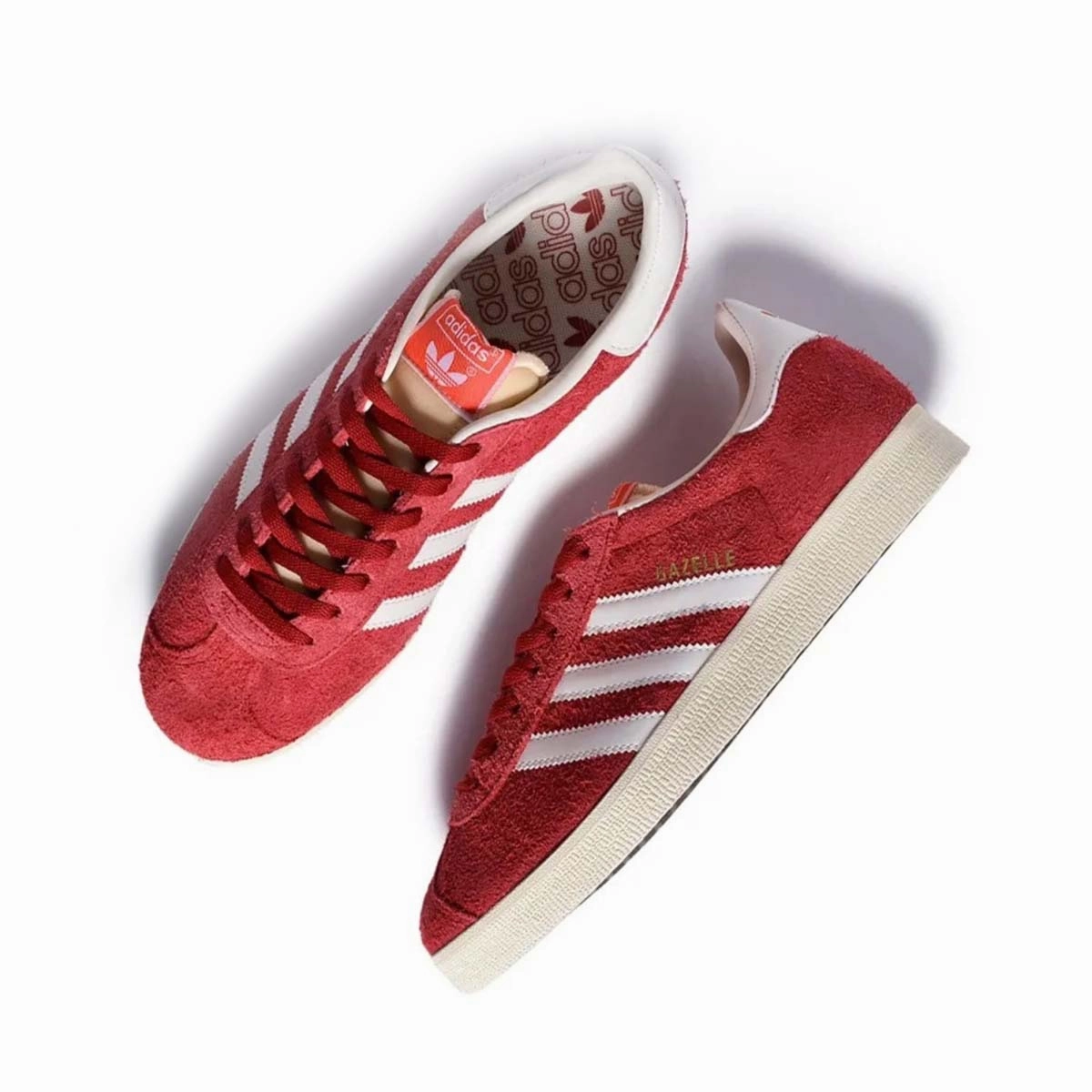 Adidas Gazelle 'Team Victory Red Off White Cream White' Men's Shoes Slip Proof