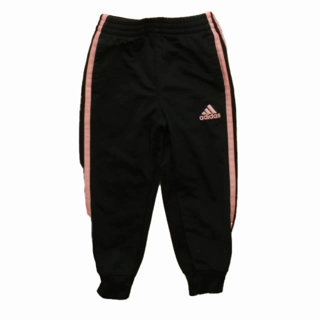 Workout-ready Sleek Comfort Adidas Girls Black | Pink Athletic Pants