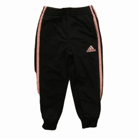 Workout-ready Sleek Comfort Adidas Girls Black | Pink Athletic Pants
