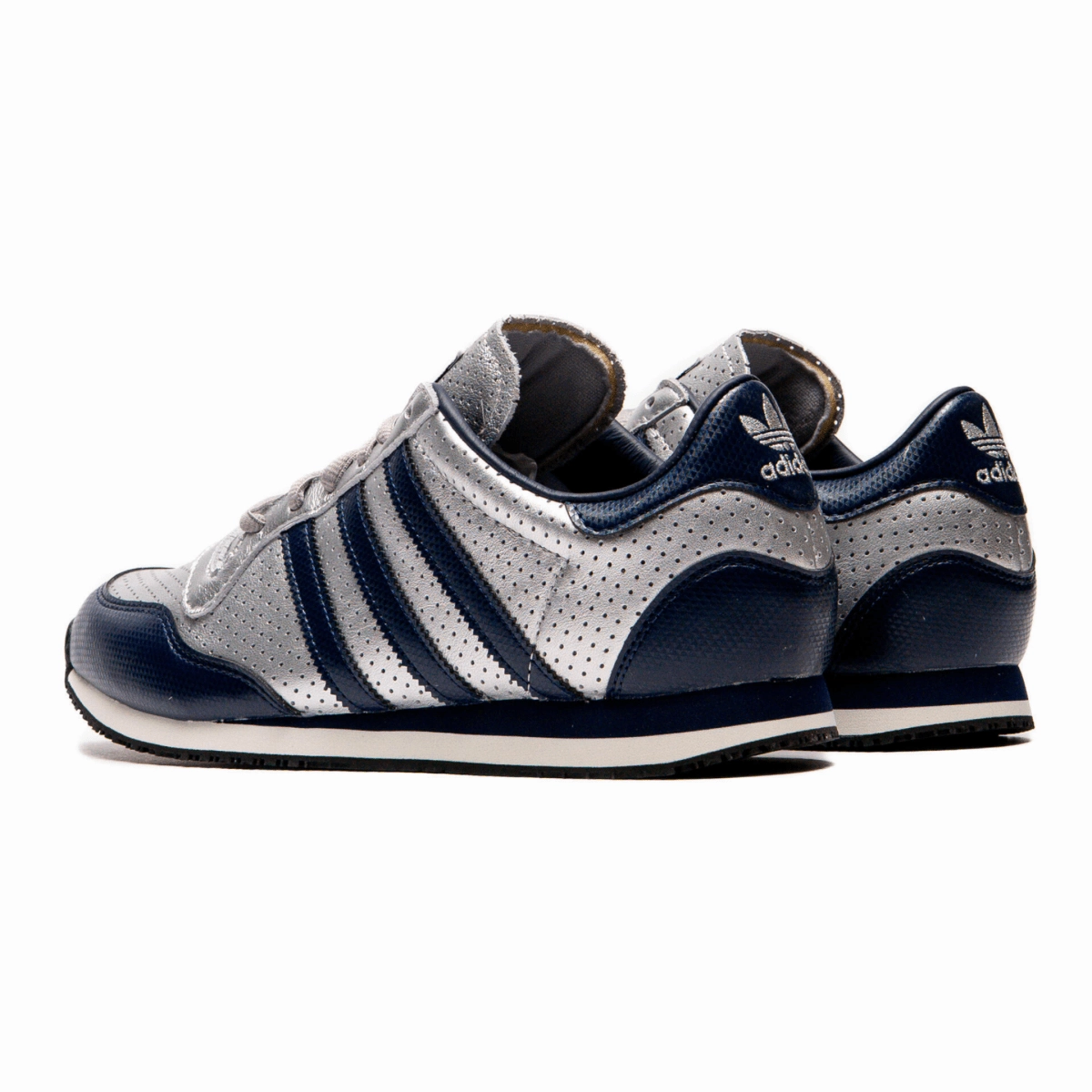 Adidas Men's Galaxy OG Silver Metallic/Night Indigo/Off White Trend Wear Comfort Heel