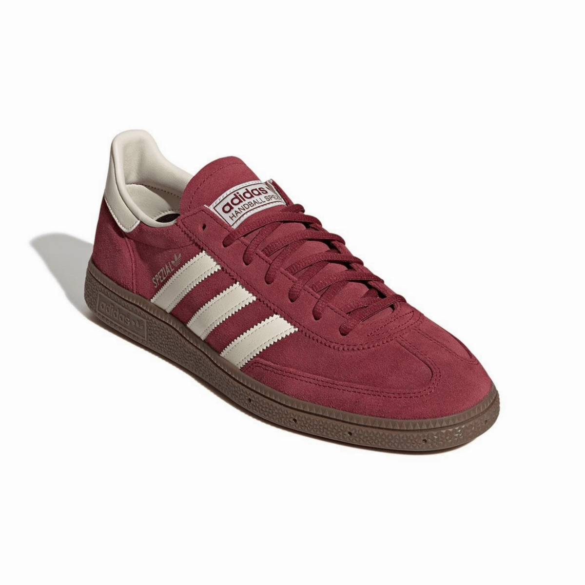 Non Slip Lacing Rain Ready Adidas Men's Handball Spezial Burgundy/Crew White/Gum