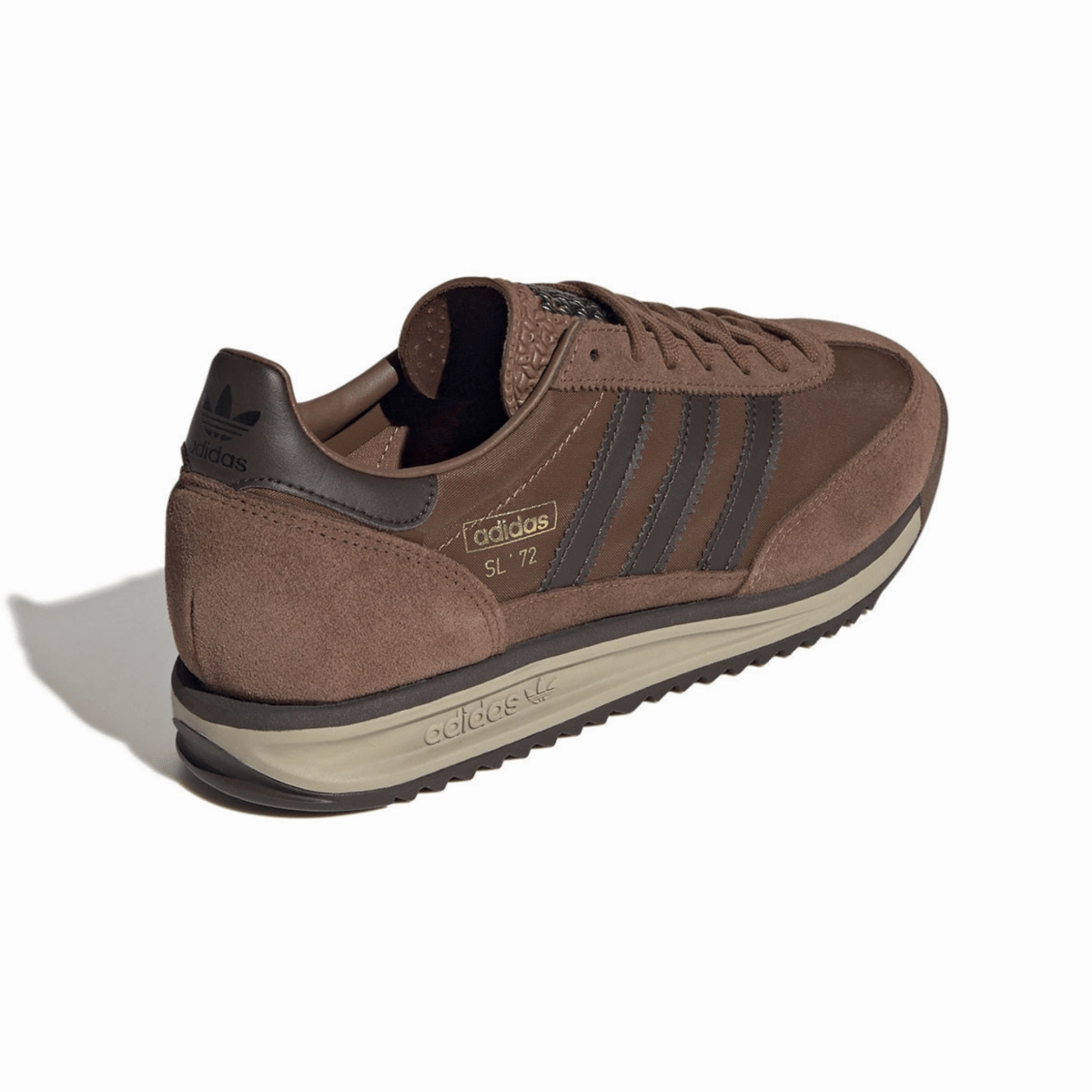 Rocker Sole Tech Quiet Step Adidas Men's SL 72 RS Preloved Brown/Dark Brown/Blanch Cargo