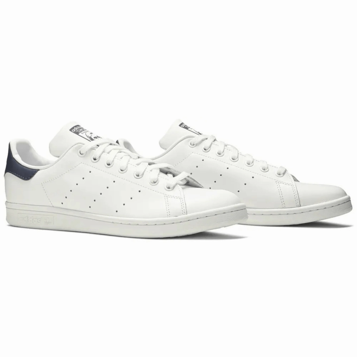 Adidas Men's Stan Smith Core White/Dark Blue Sleek Comfort carbon fiber shank