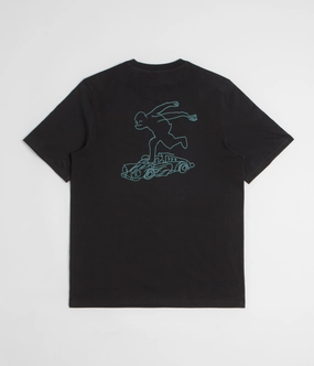 Trendy Adidas Shmoofoil Gonz Speedy T-Shirt - Black / Preloved Teal