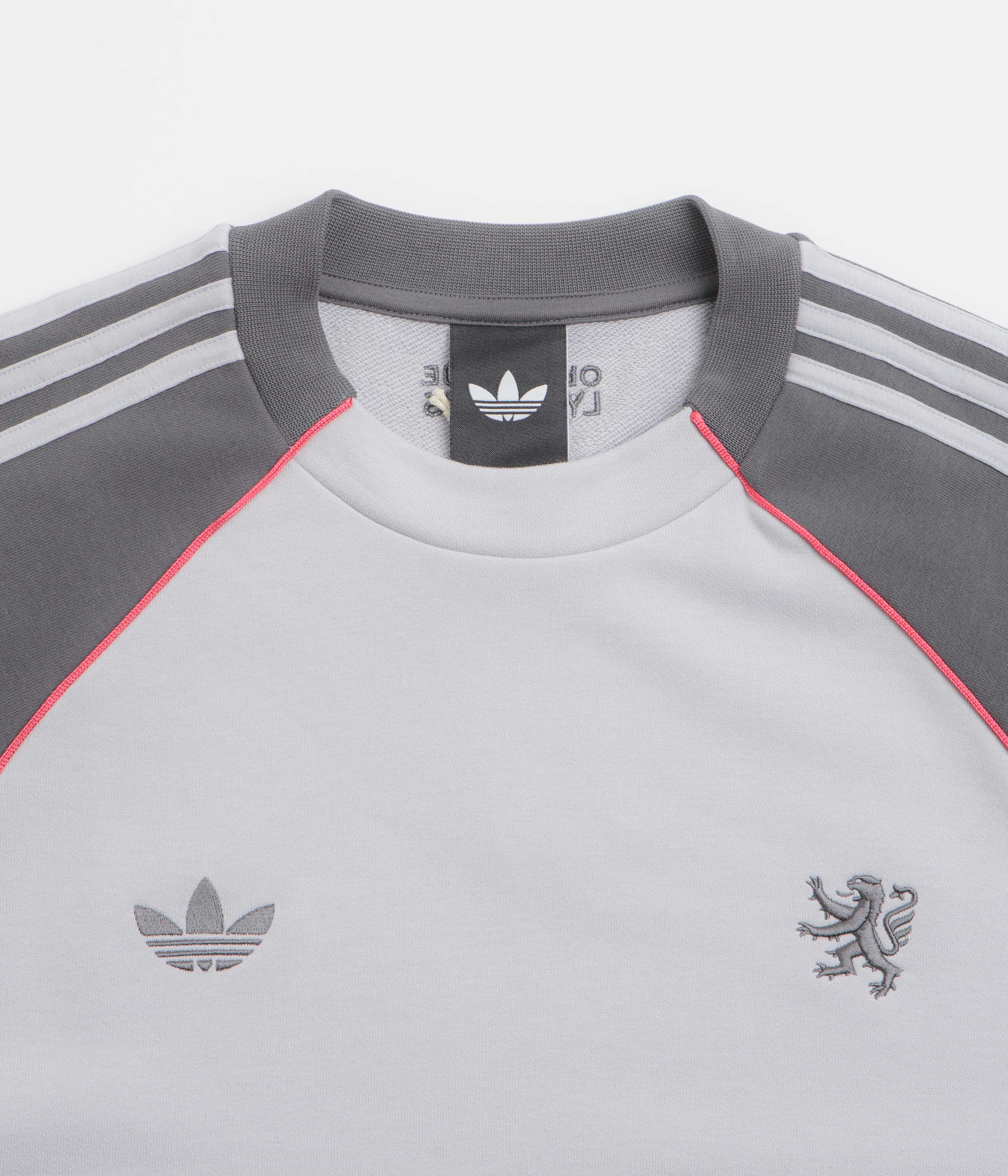 Adidas x Wall Street x Olympique Lyonnais Crewneck Sweatshirt - Solid Grey / Grey Five Fresh Active Timeless Relaxed