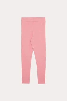 Kids Soft Leggings In Pink Reflective accents Machine washable