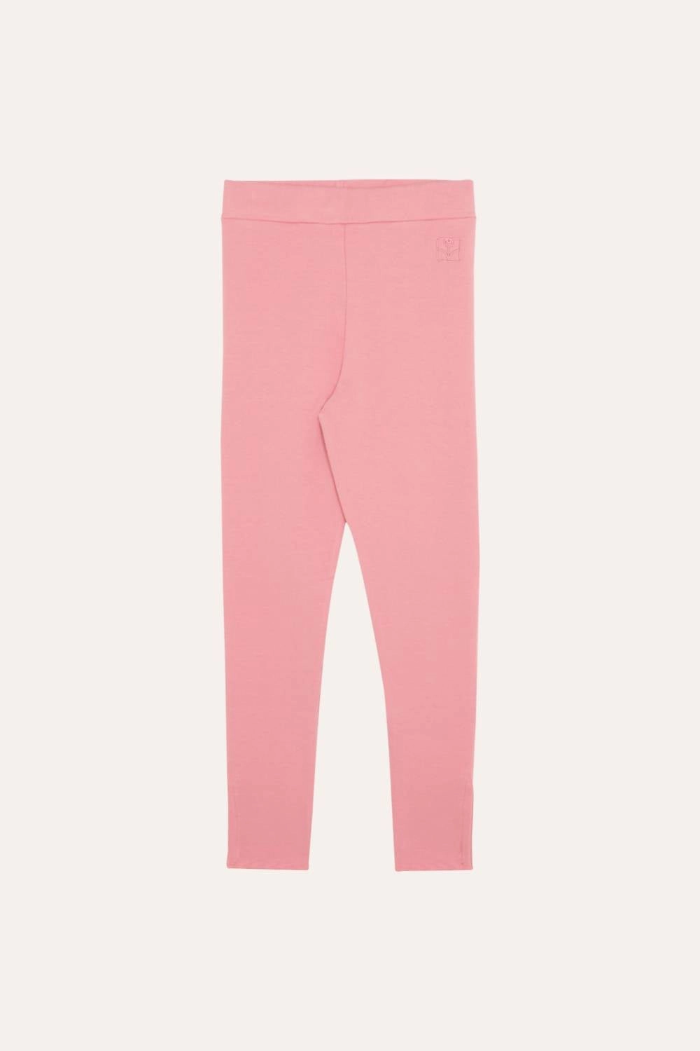 Kids Soft Leggings In Pink Reflective accents Machine washable