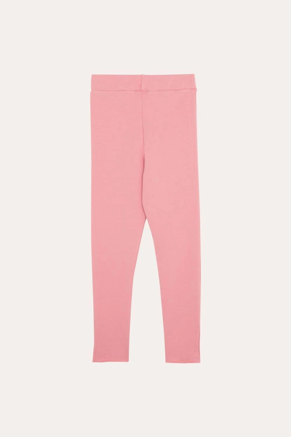 Kids Soft Leggings In Pink Tear Resistant