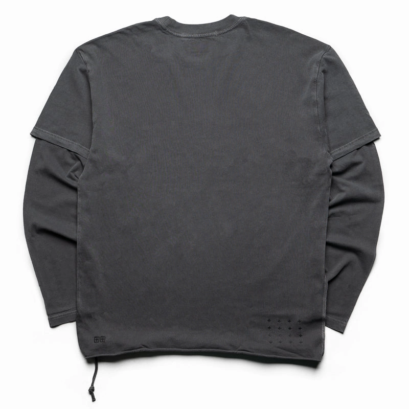 Ksubi Fuego Layered L/S Tee - Faded Black library venue