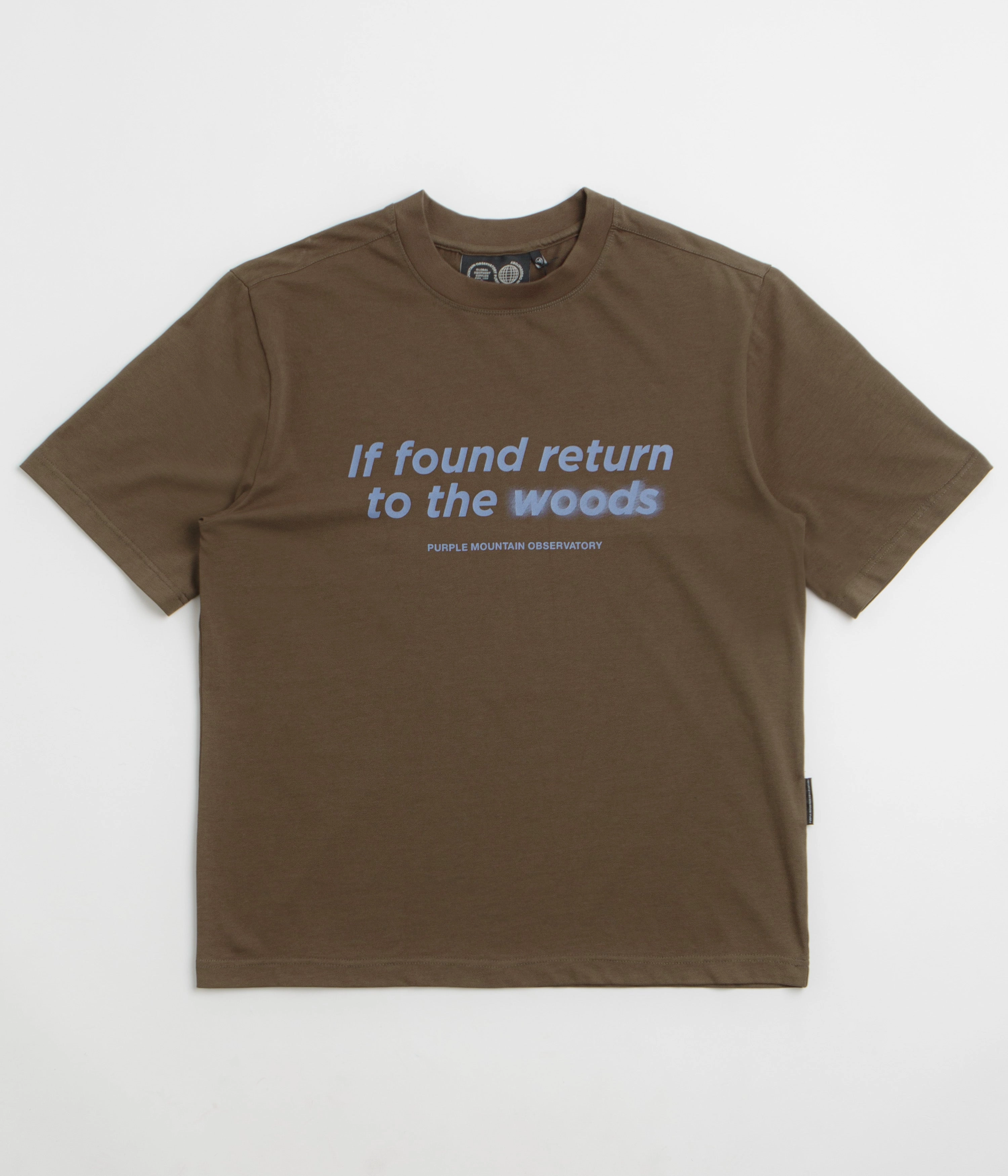 animal prints Purple Mountain Observatory Return to the Woods T-Shirt - Dark Olive