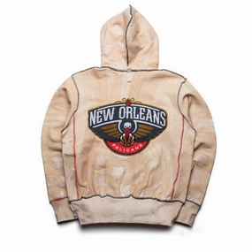 Comfort Fit Advisory Board Crystals x NBA New Orleans Pelicans Hoodie - Wood Grain