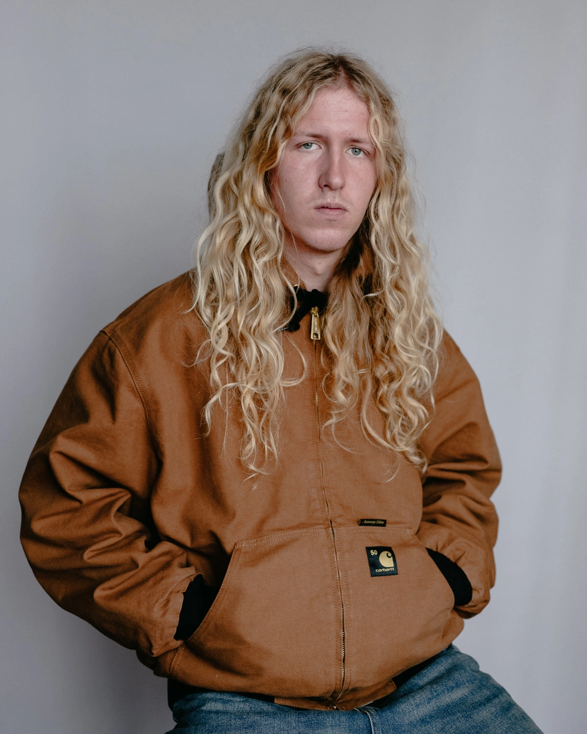 Carhartt Canvas OG Active Jacket - Hamilton Brown / Camo Trebark work event