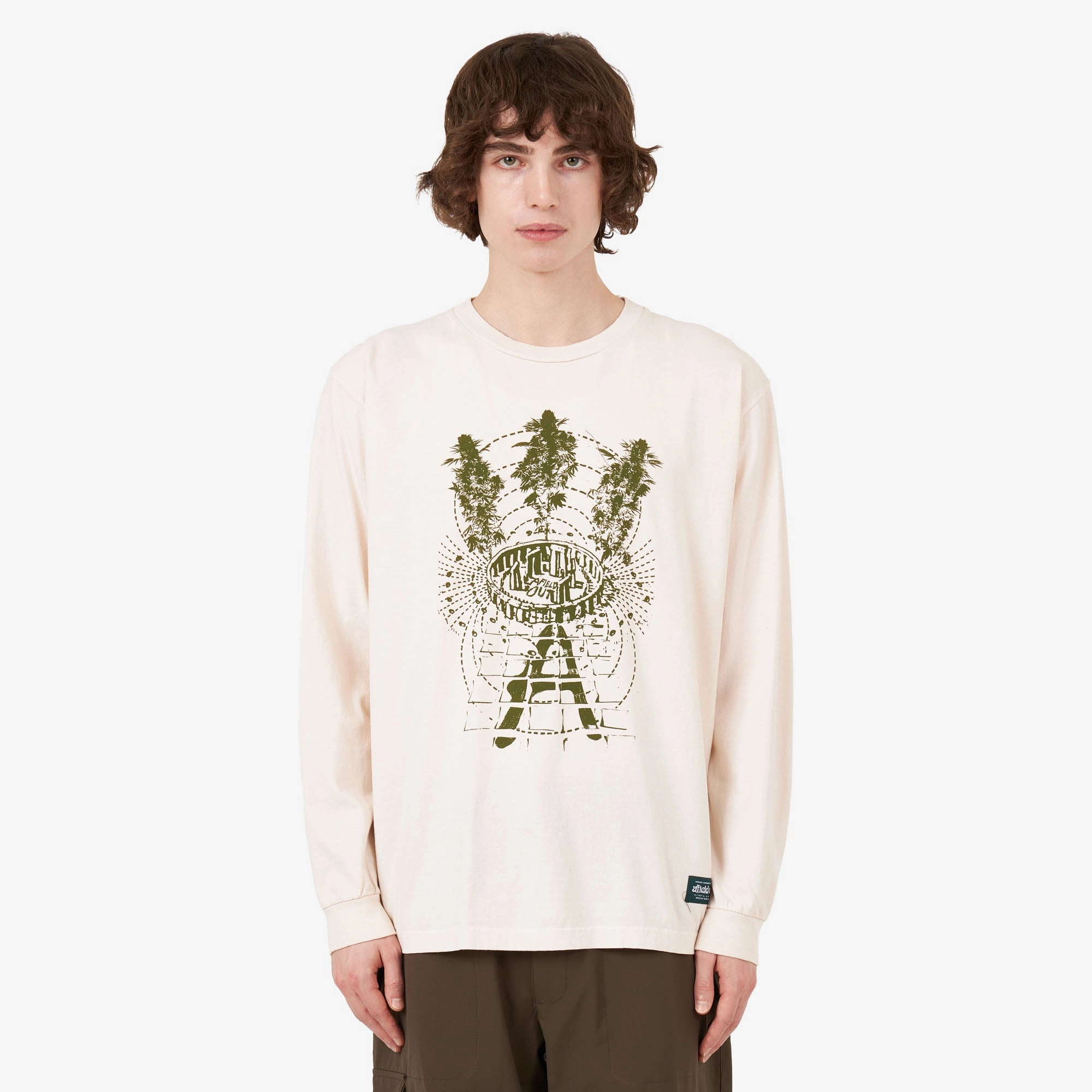 Afield Out STONE L/S T-Shirt Bone library event Customizable