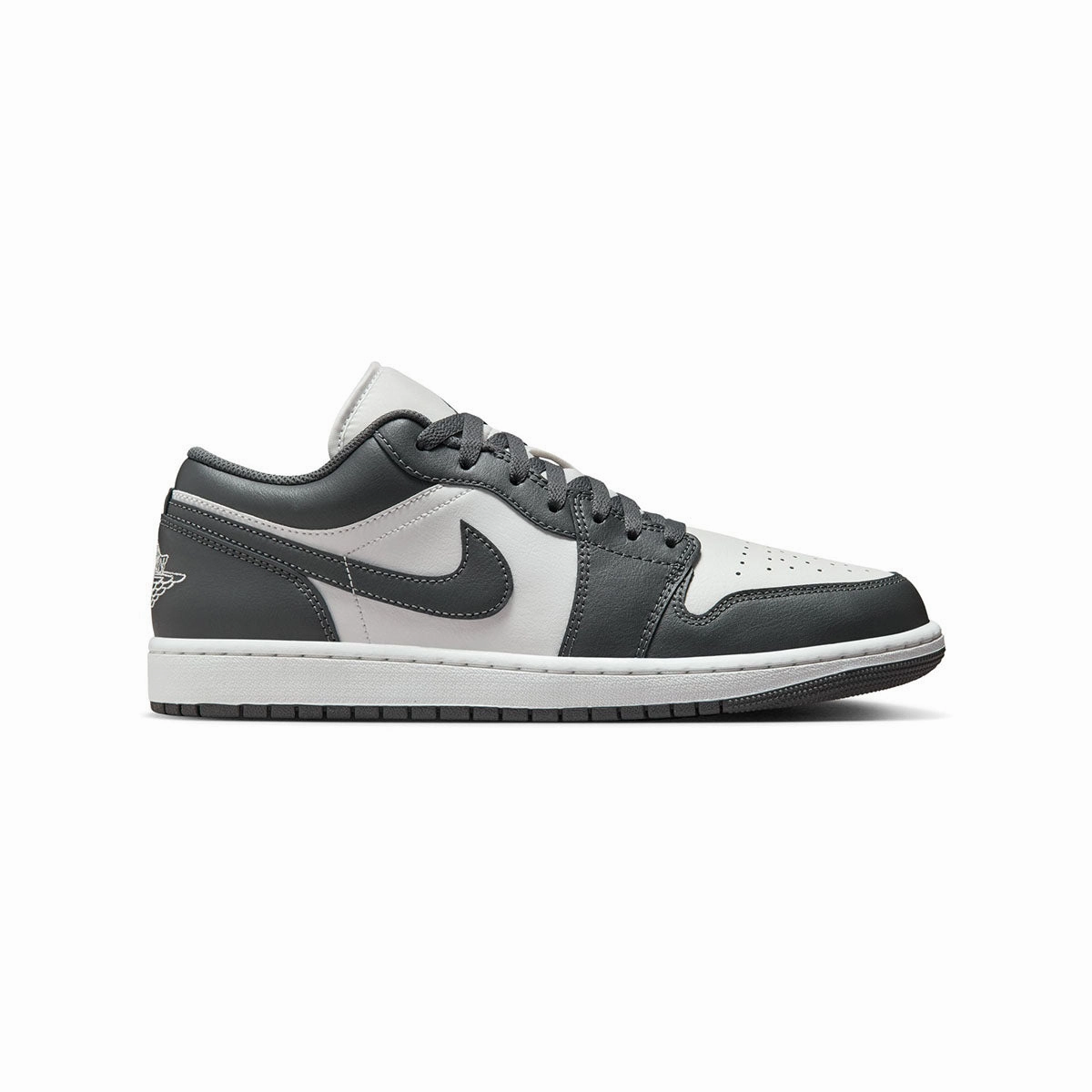 travel mode Air Jordan 1 Low 'Iron Gray Summit White' Men's Shoes