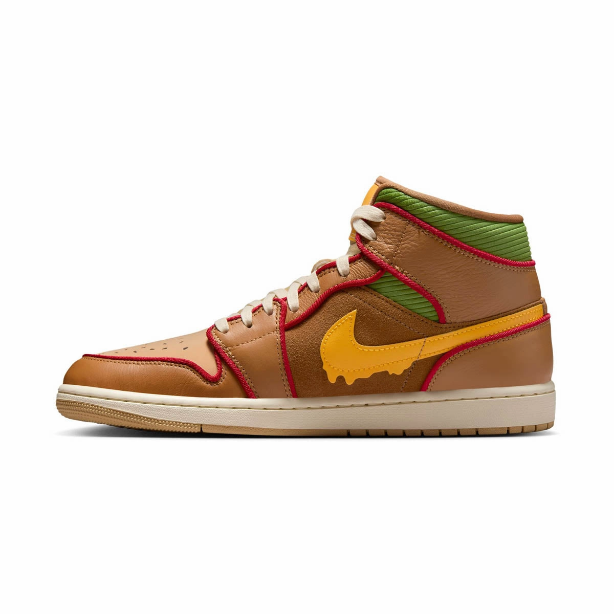 Silent Step Air Jordan 1 Mid SE 'Cheeseburger' Men's Shoes