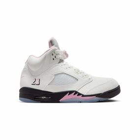 Wide toe box Elastic upper Air Jordan 5 Retro 'Medium Soft Pink' Men's Shoes