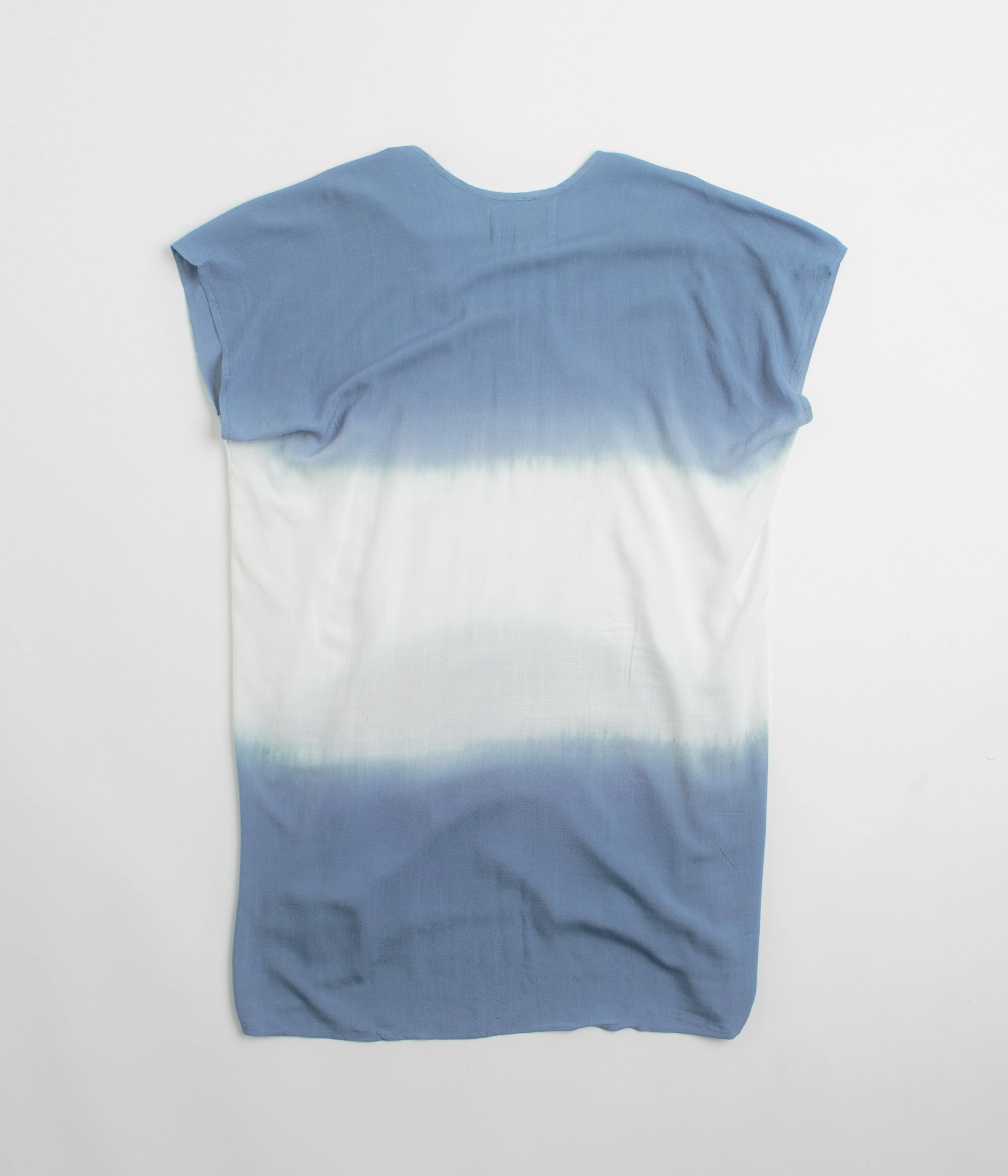 Eco friendly materials Trendy Fit Mollusk Womens Sol Kaftan Shirt - Indigo Dip-Dye