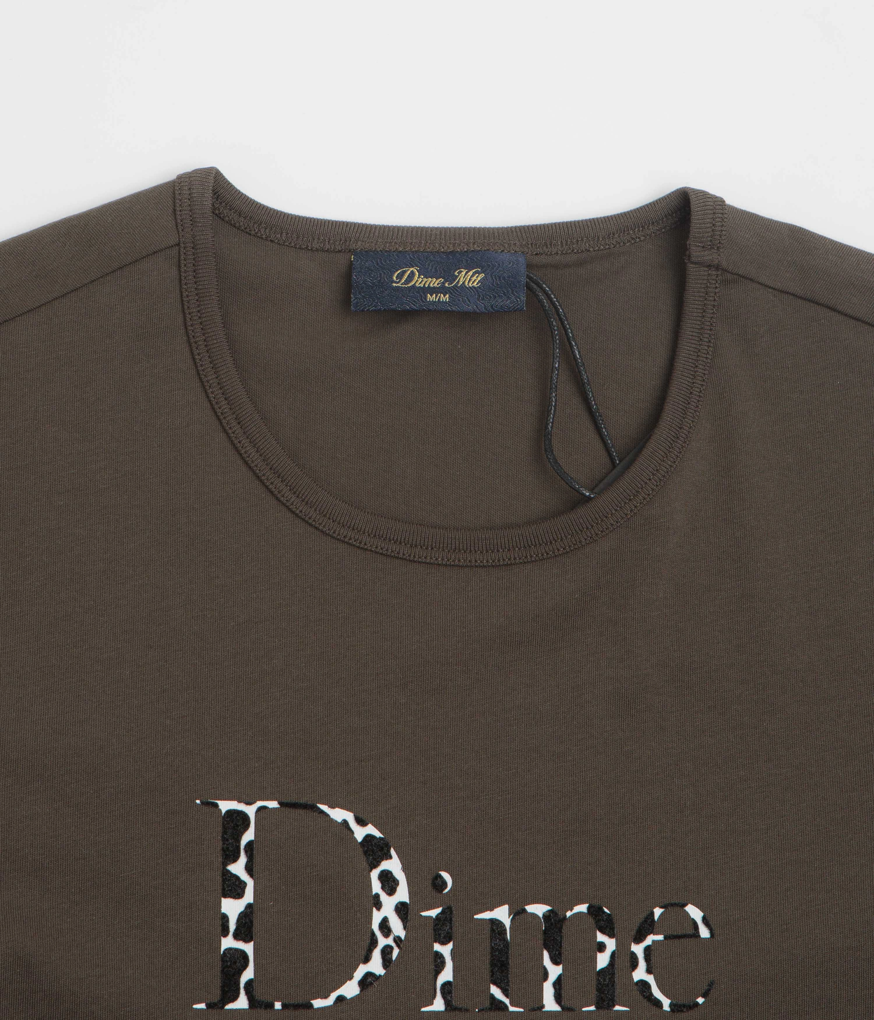 Dime Womens Classic Dalmatians T-Shirt - Vintage Black low demand