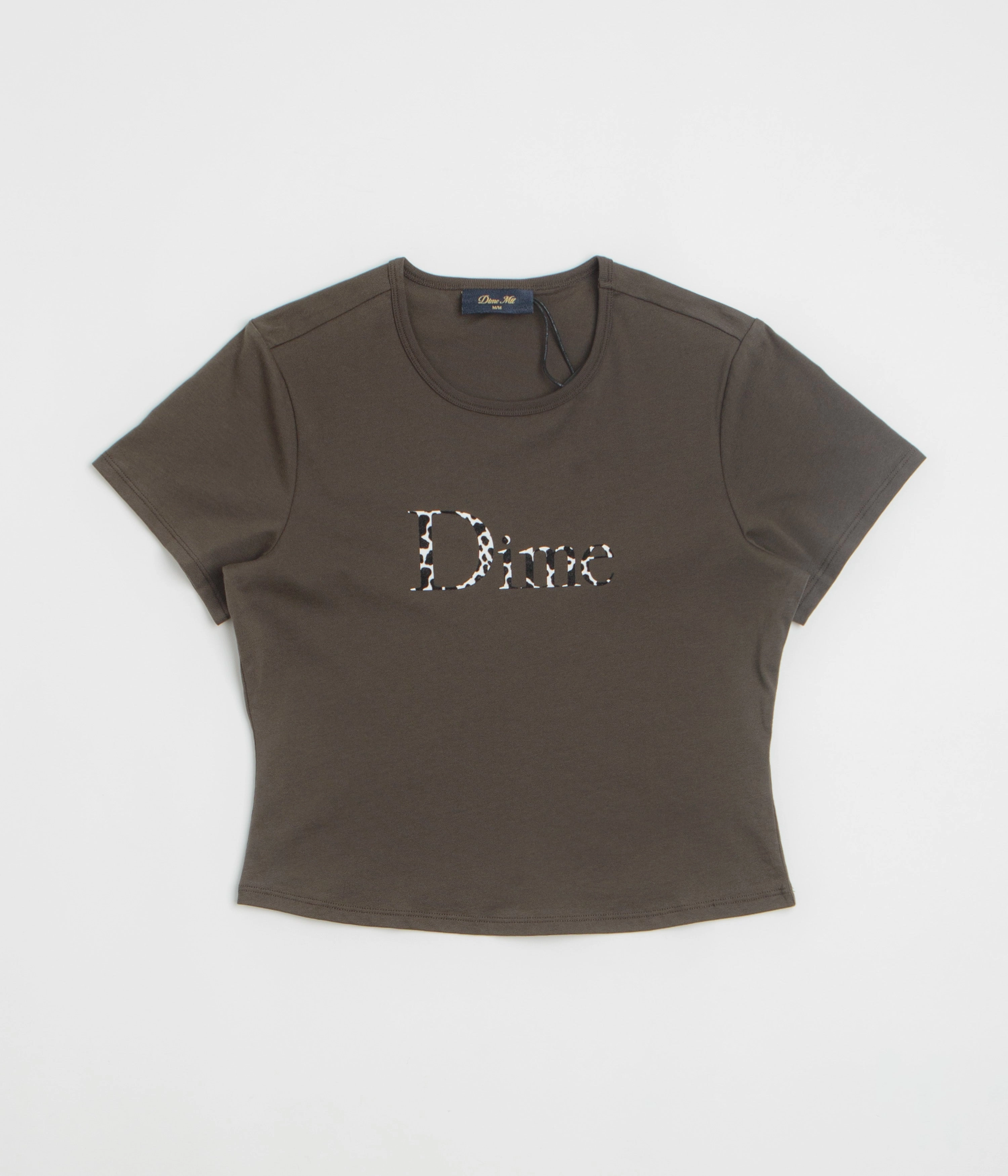 Dime Womens Classic Dalmatians T-Shirt - Vintage Black theme park flight event