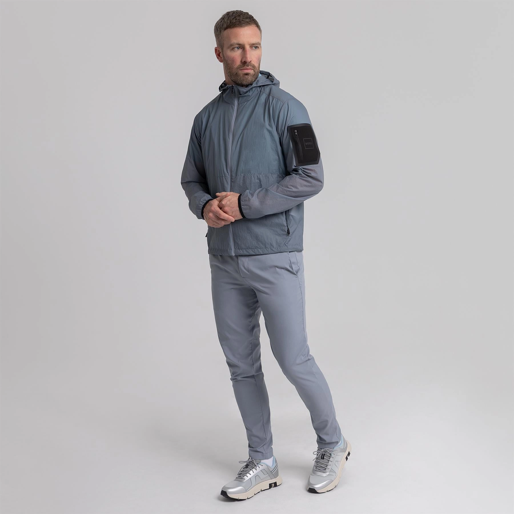 Airynix Hooded Jacket Dark Grey Layer Function Rain Protection