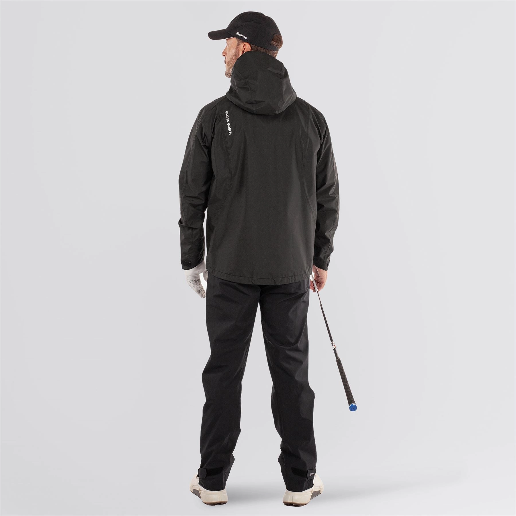 Minimalist Aesthetic Akron PERTEX Waterproof Jacket Black
