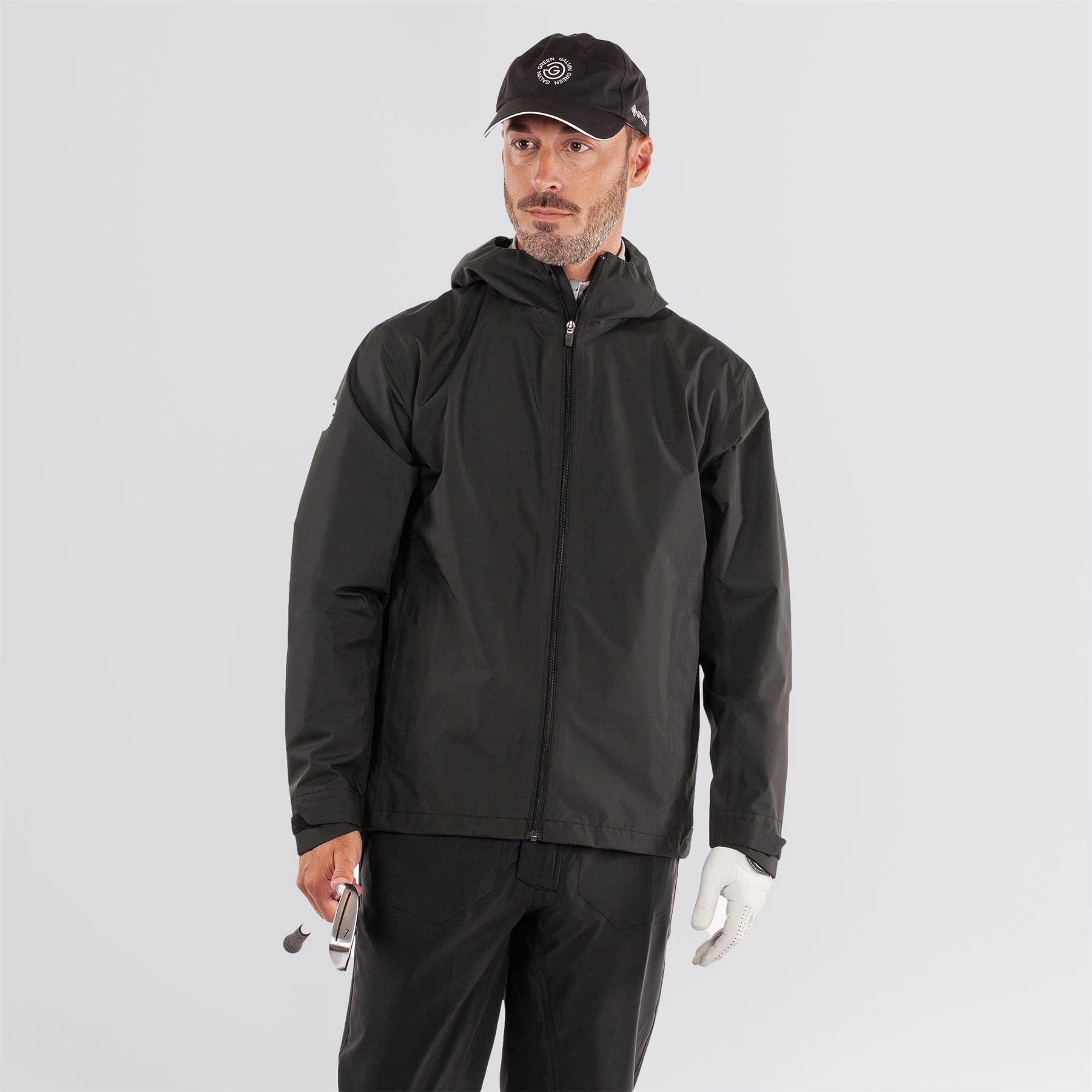 Button Akron PERTEX Waterproof Jacket Black