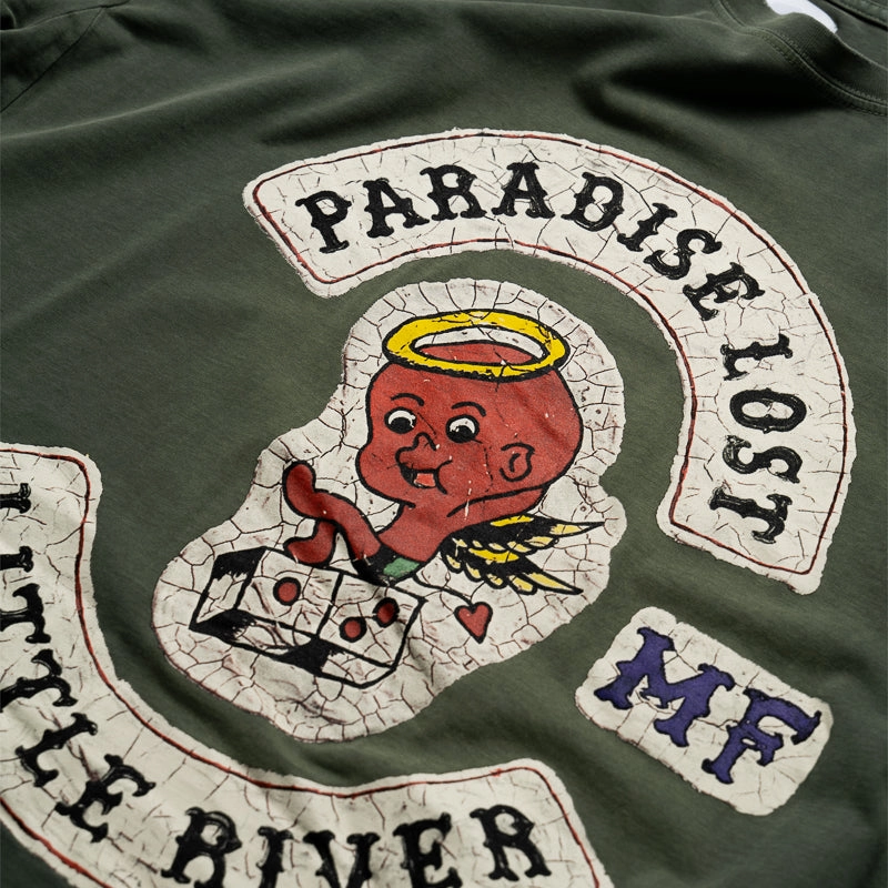 draping Alchemist Little River Tee - Defender Green