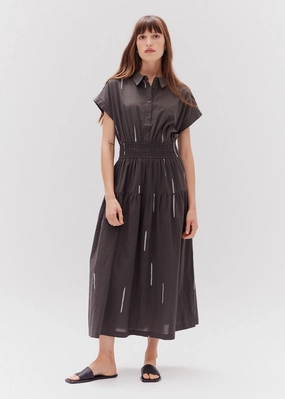 Romantic Vibes ALEXA COTTON PRINT SHIRT DRESS