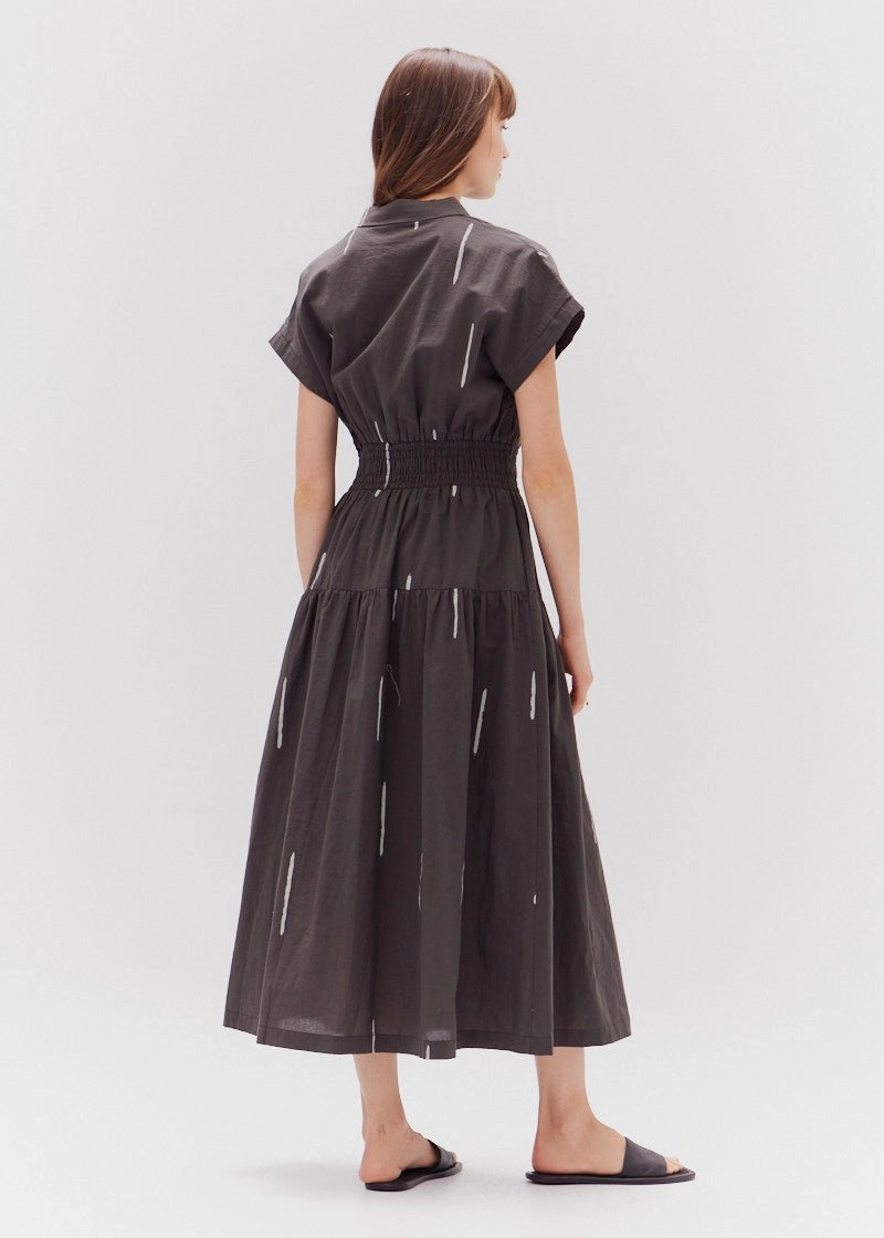 Clean Chic ALEXA COTTON PRINT SHIRT DRESS