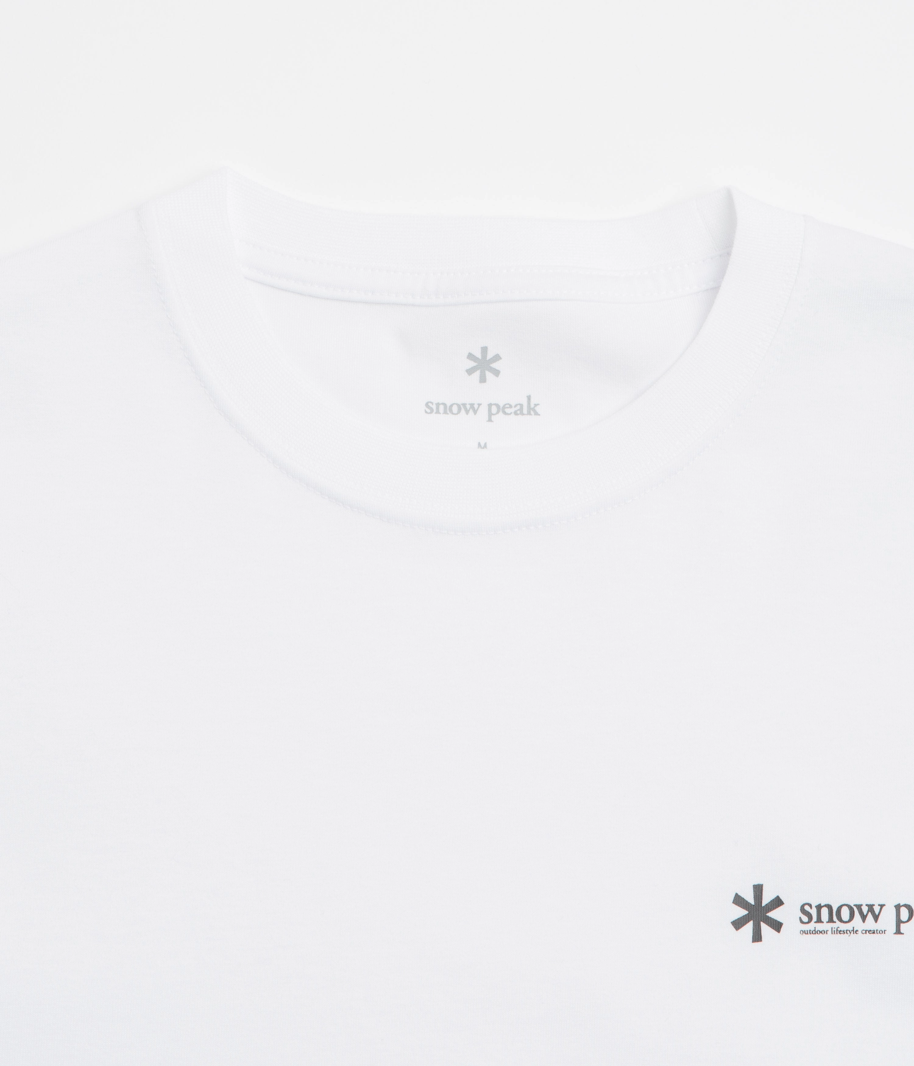 Snow Peak Chest Logo T-Shirt - White Pub